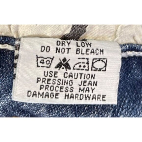 Cowgirl Tuff Womens Jeans Size 28x33 Raw Bottom Bootcut Medium Wash - Picture 14 of 14